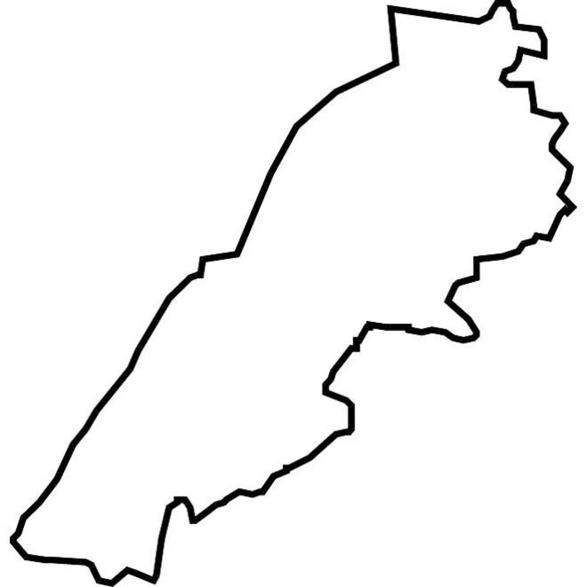 mappa del Libano mappa vettoriale